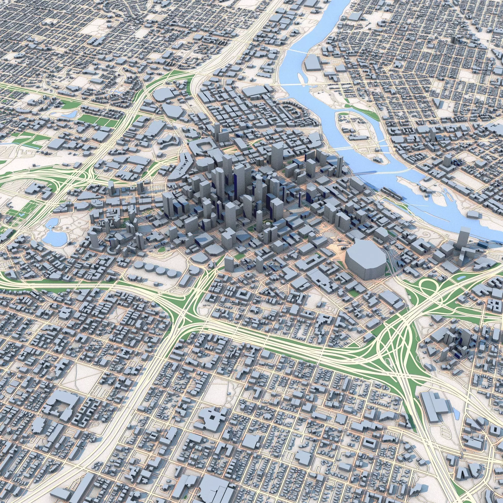 Minneapolis City Minnesota United States 3D model_0