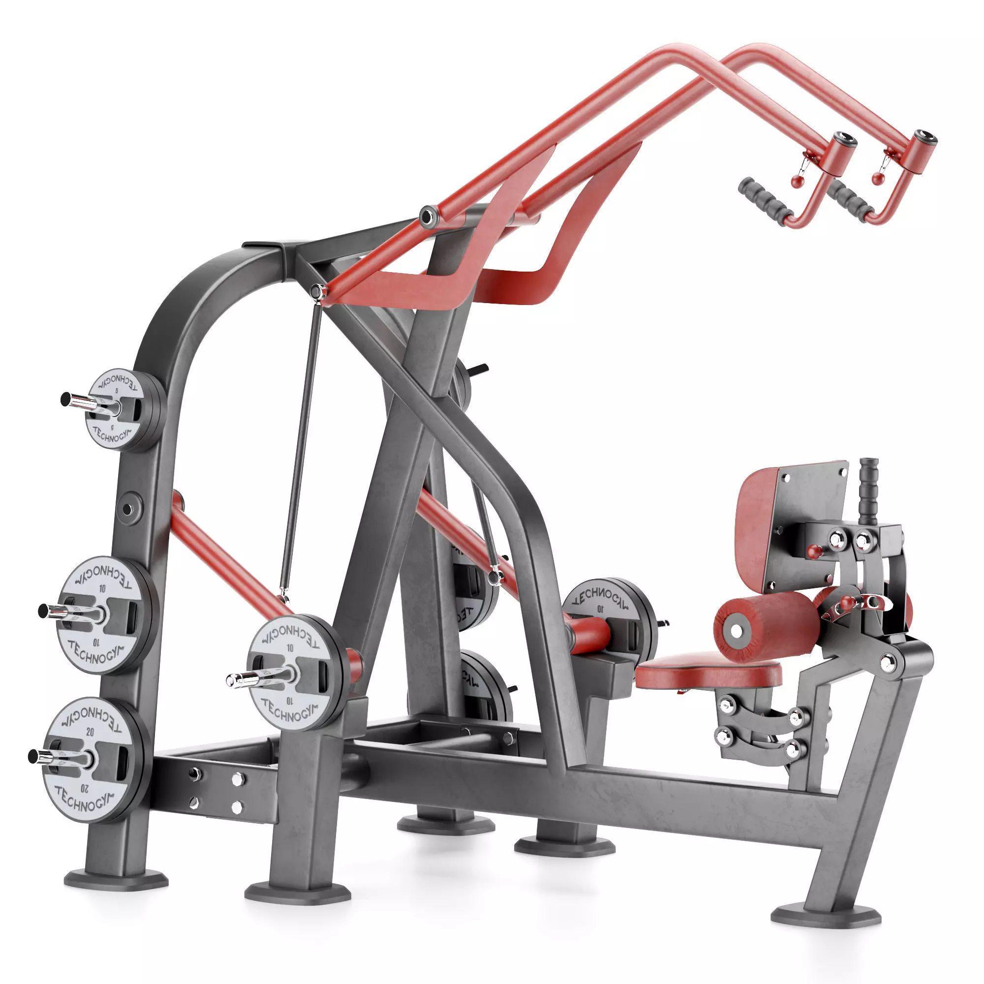 Gym Equipment FREEWEIGHT SPECIAL SUPER HIGH ROW 3D model