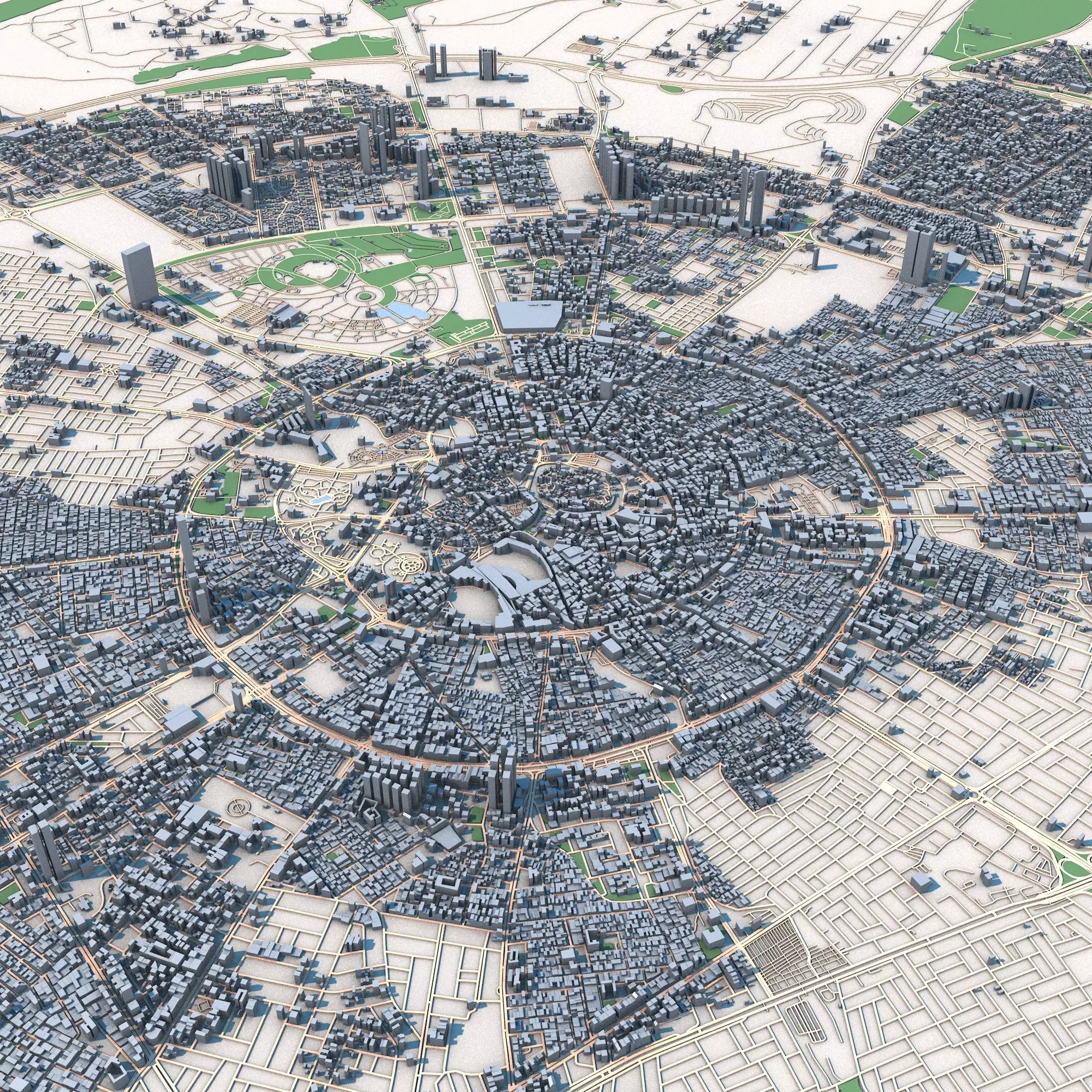 Erbil City Iraqi Kurdistan 3D model_0