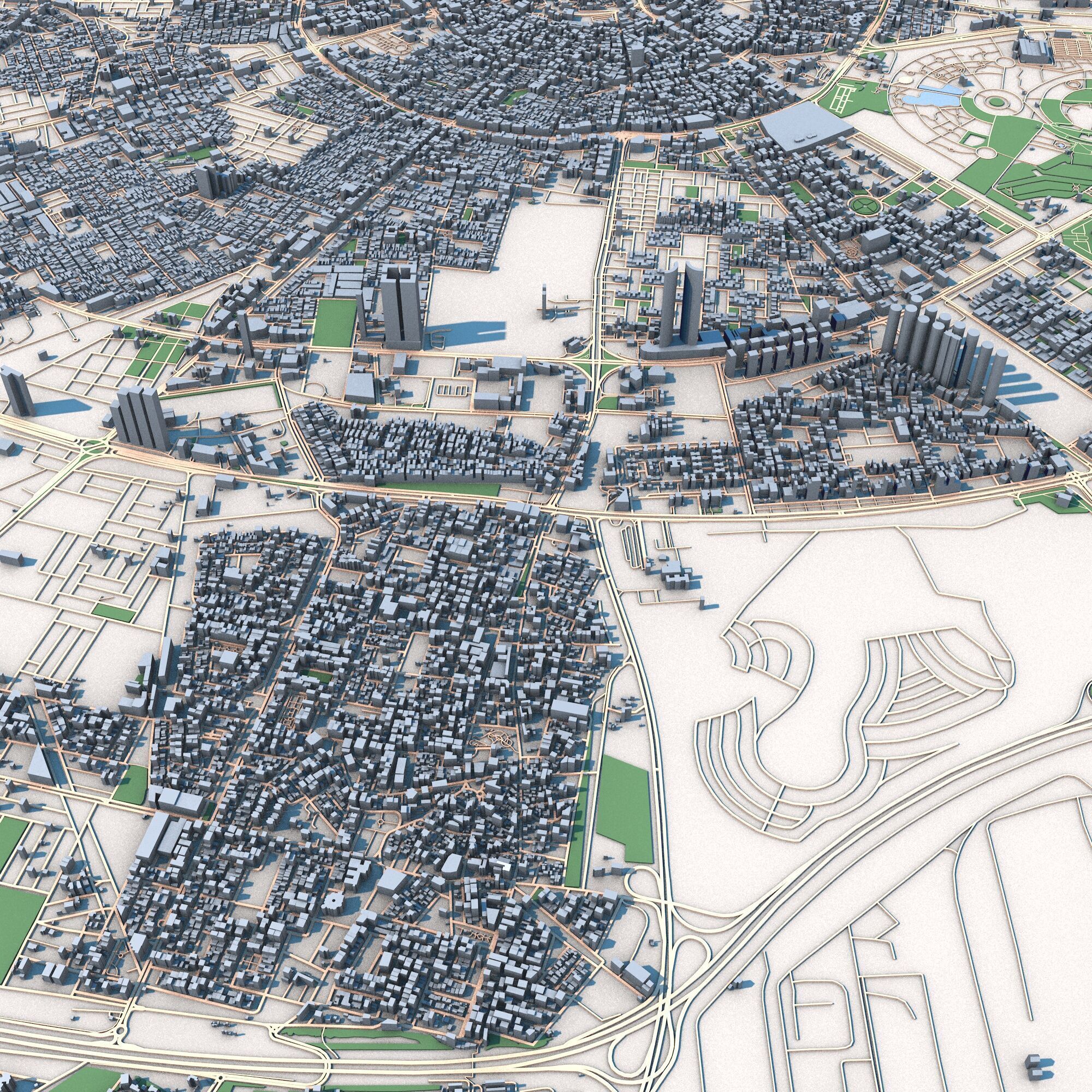 Erbil City Iraqi Kurdistan 3D model_4
