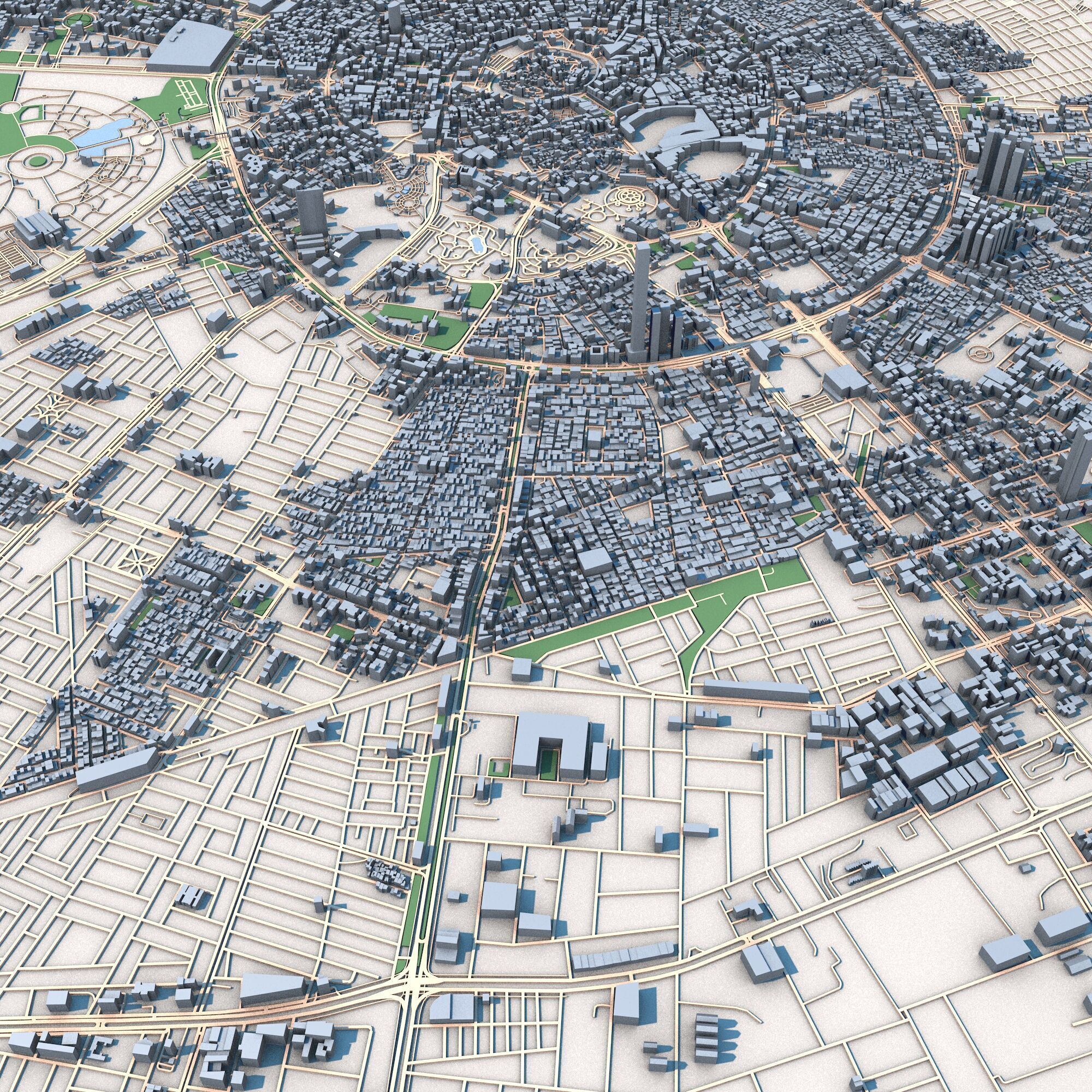 Erbil City Iraqi Kurdistan 3D model_6