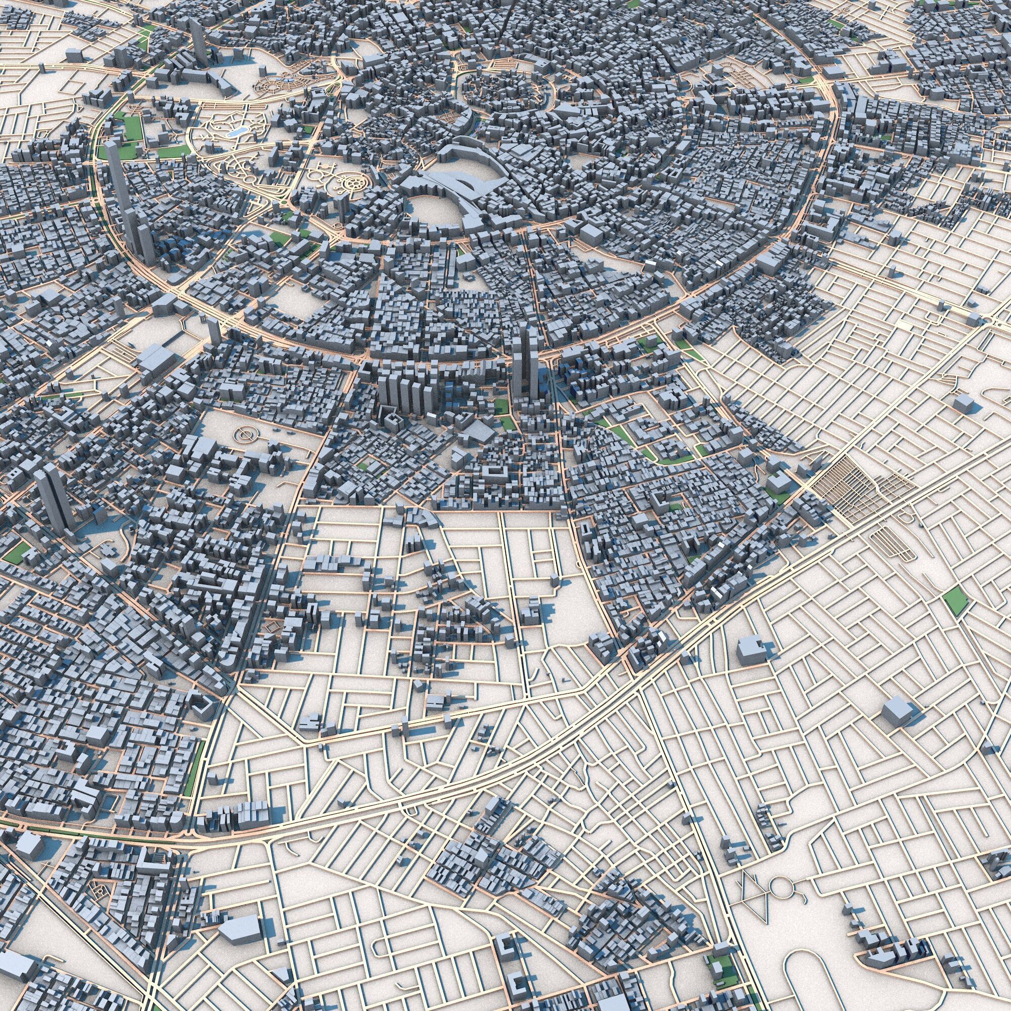 Erbil City Iraqi Kurdistan 3D model_7