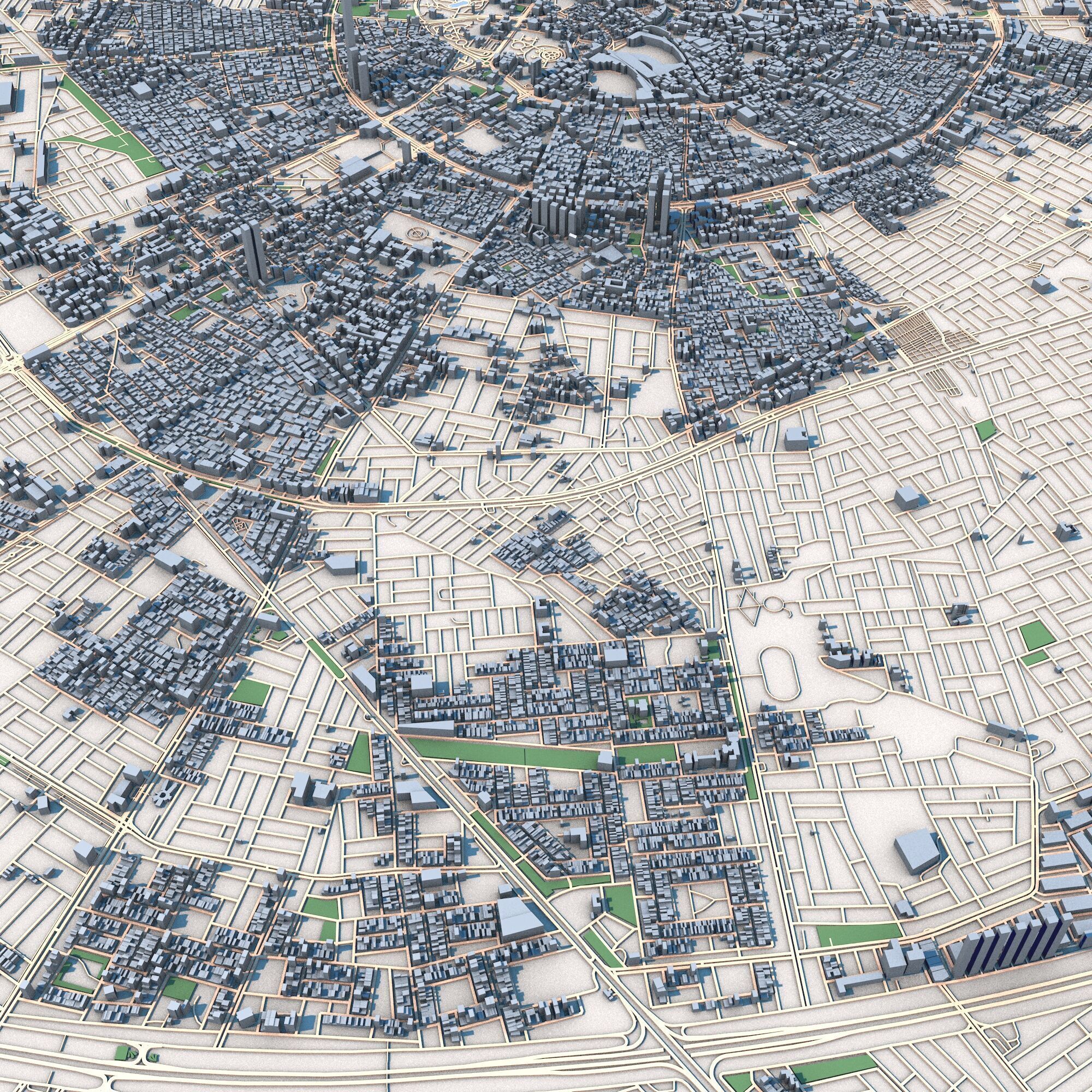 Erbil City Iraqi Kurdistan 3D model_2