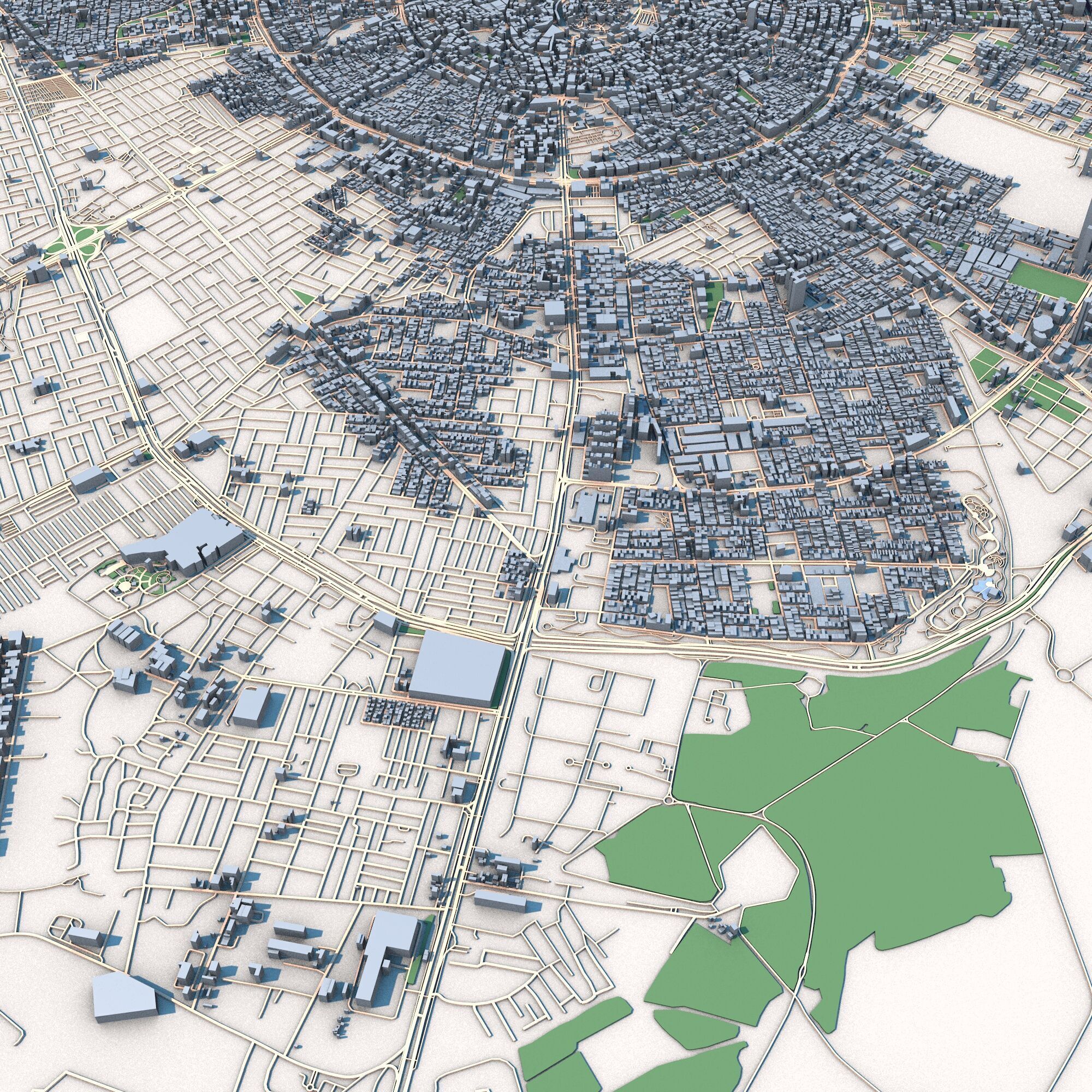 Erbil City Iraqi Kurdistan 3D model_3