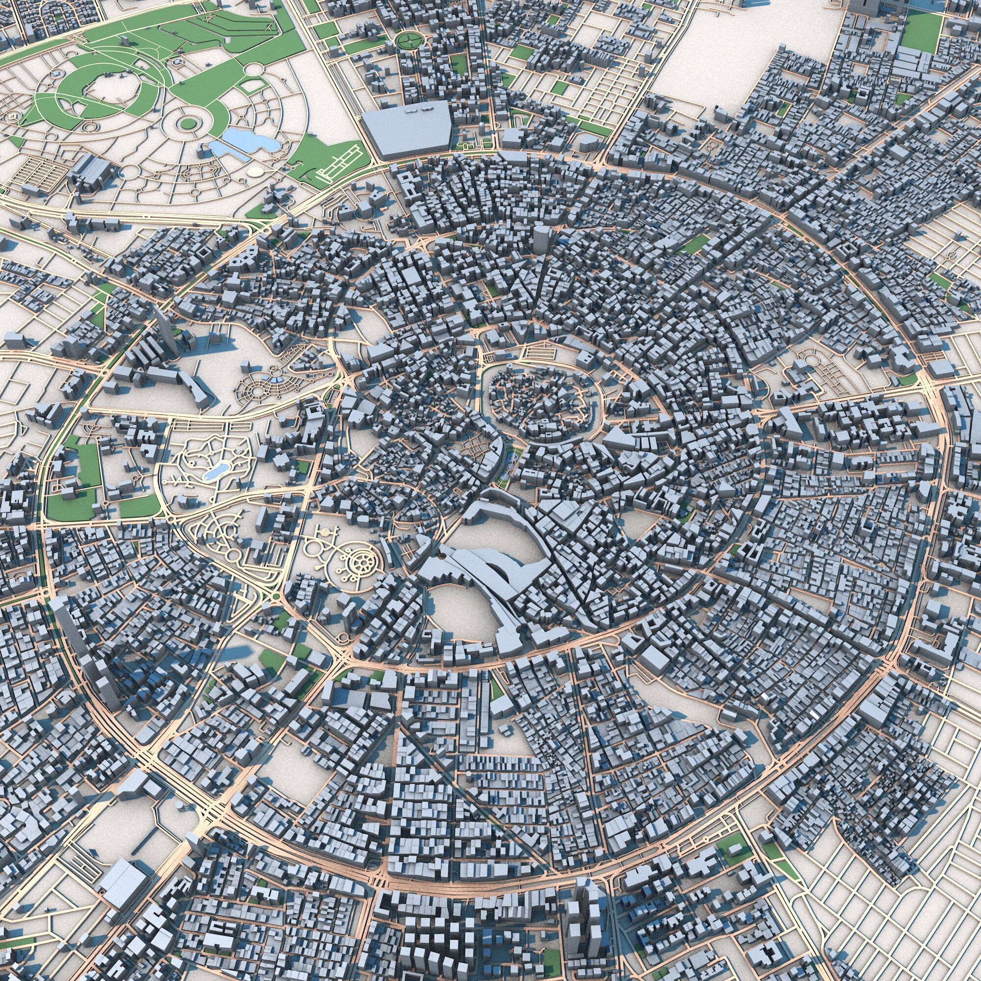 Erbil City Iraqi Kurdistan 3D model_8