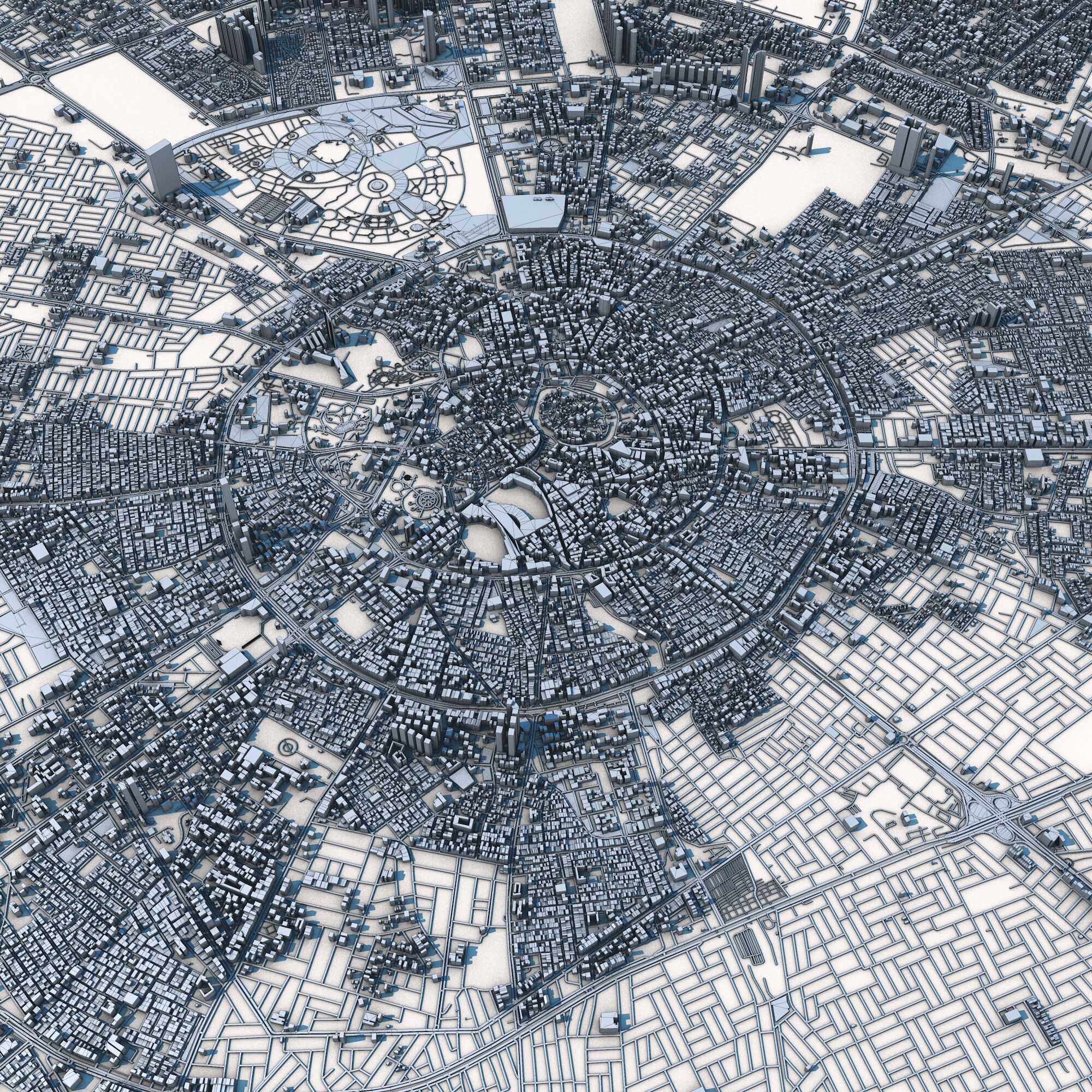 Erbil City Iraqi Kurdistan 3D model_9
