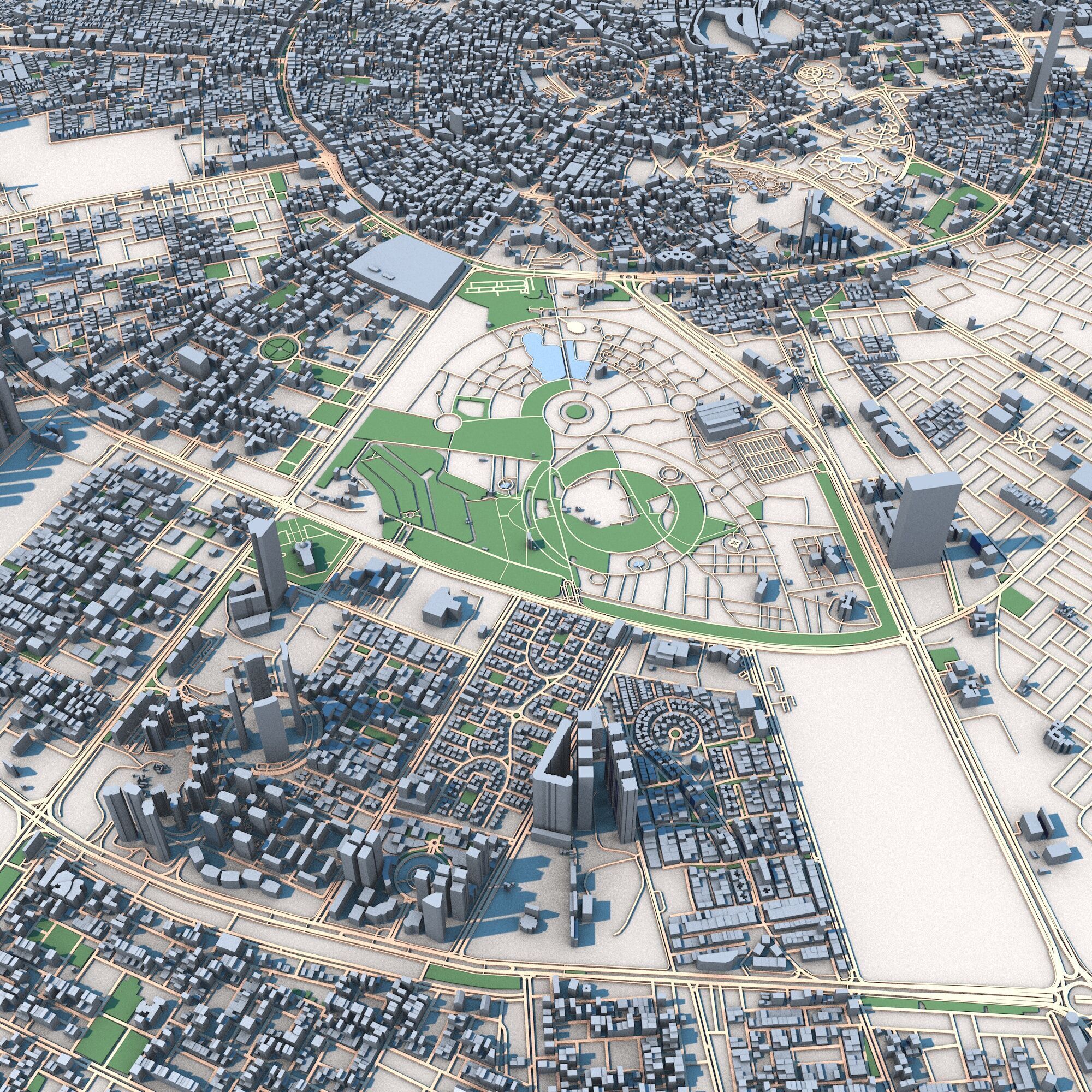 Erbil City Iraqi Kurdistan 3D model_5