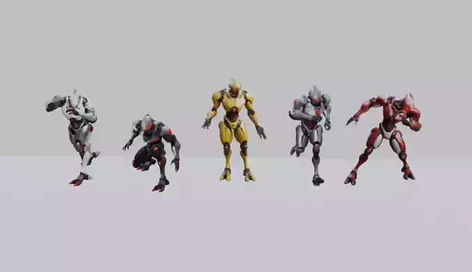 Cyber Sentinel 3D Model 3D model