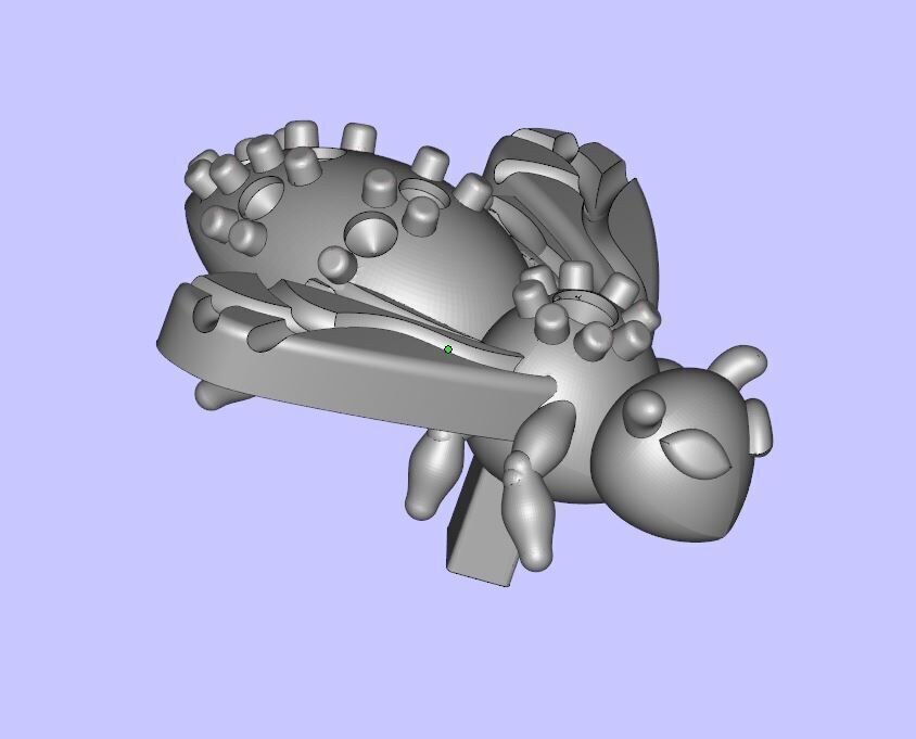 Beehive Ring 3D print model_11