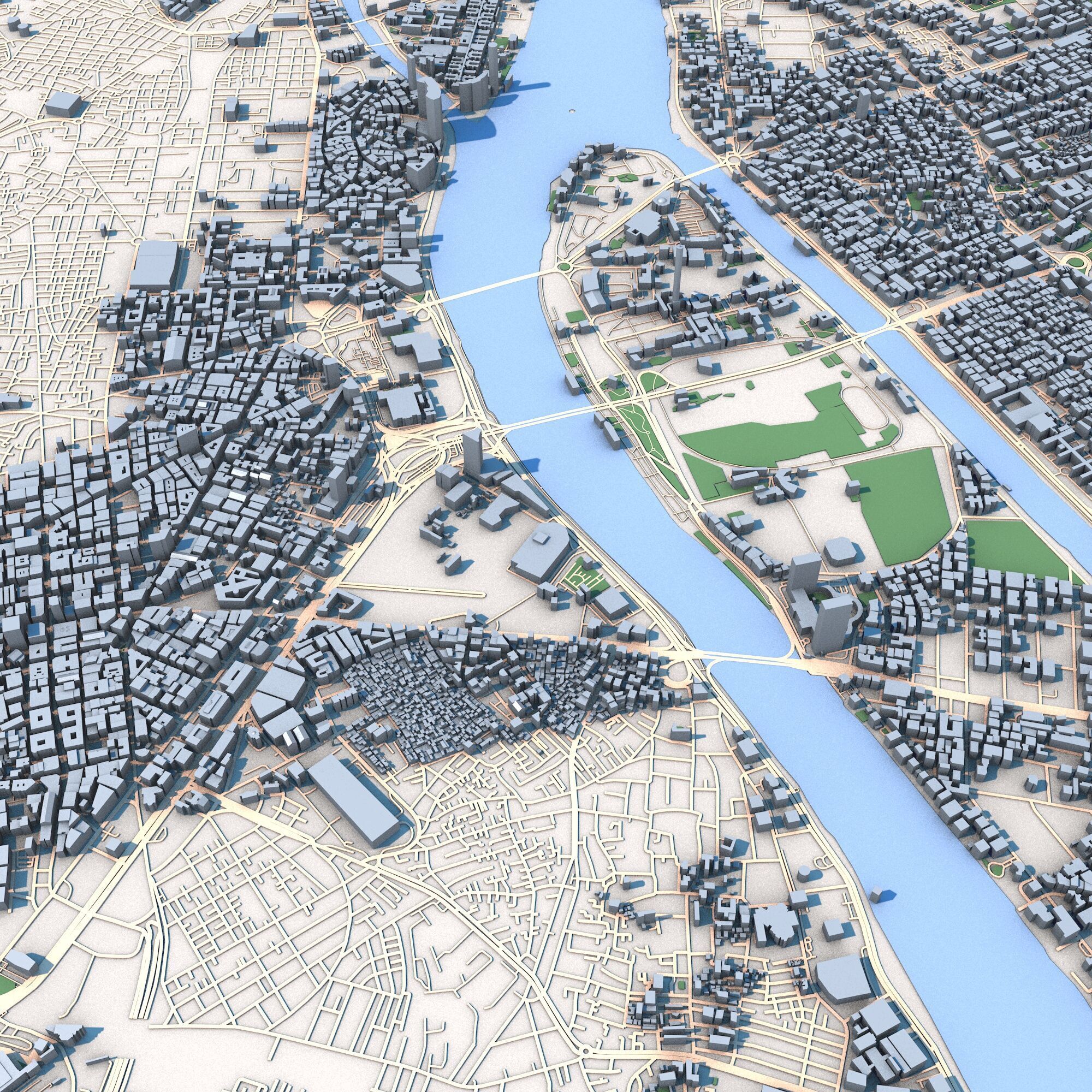 Cairo City Egypt 3D model_4