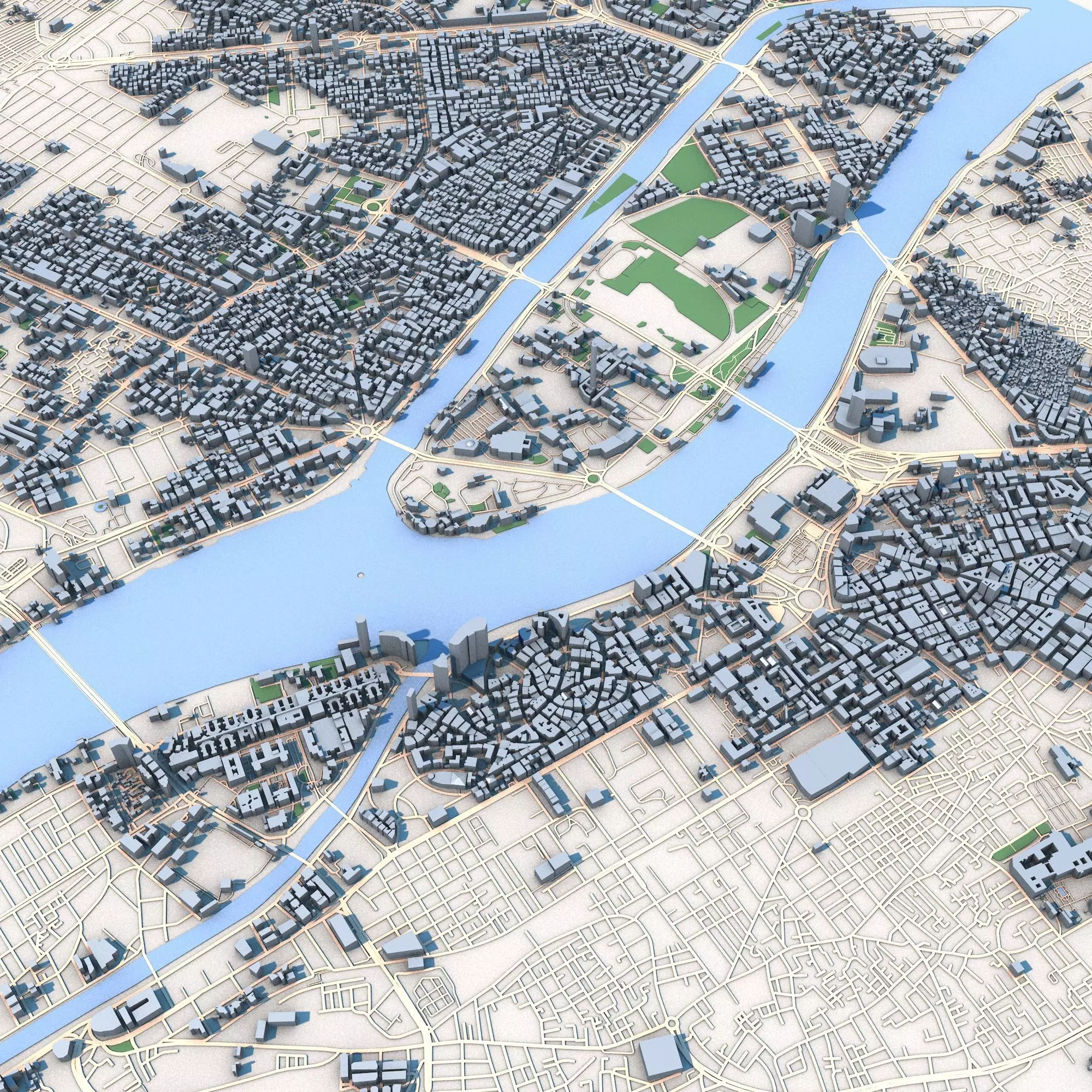 Cairo City Egypt 3D model_0
