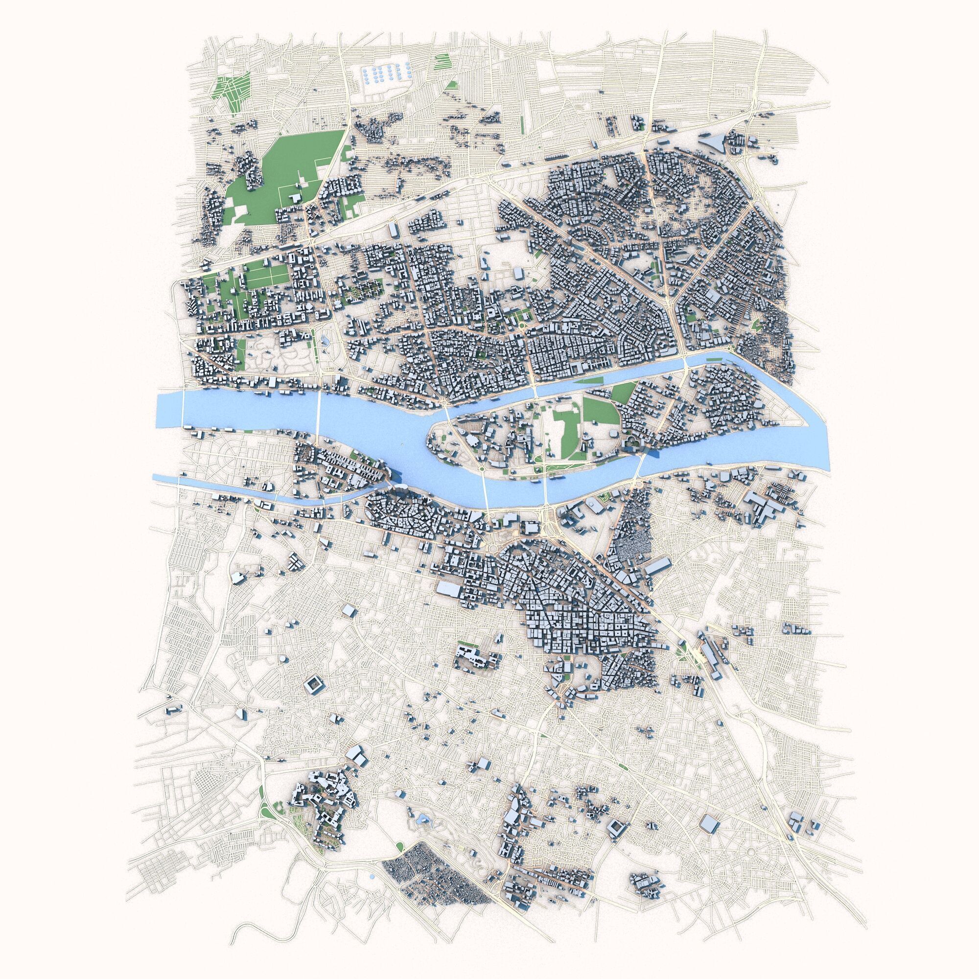 Cairo City Egypt 3D model_1