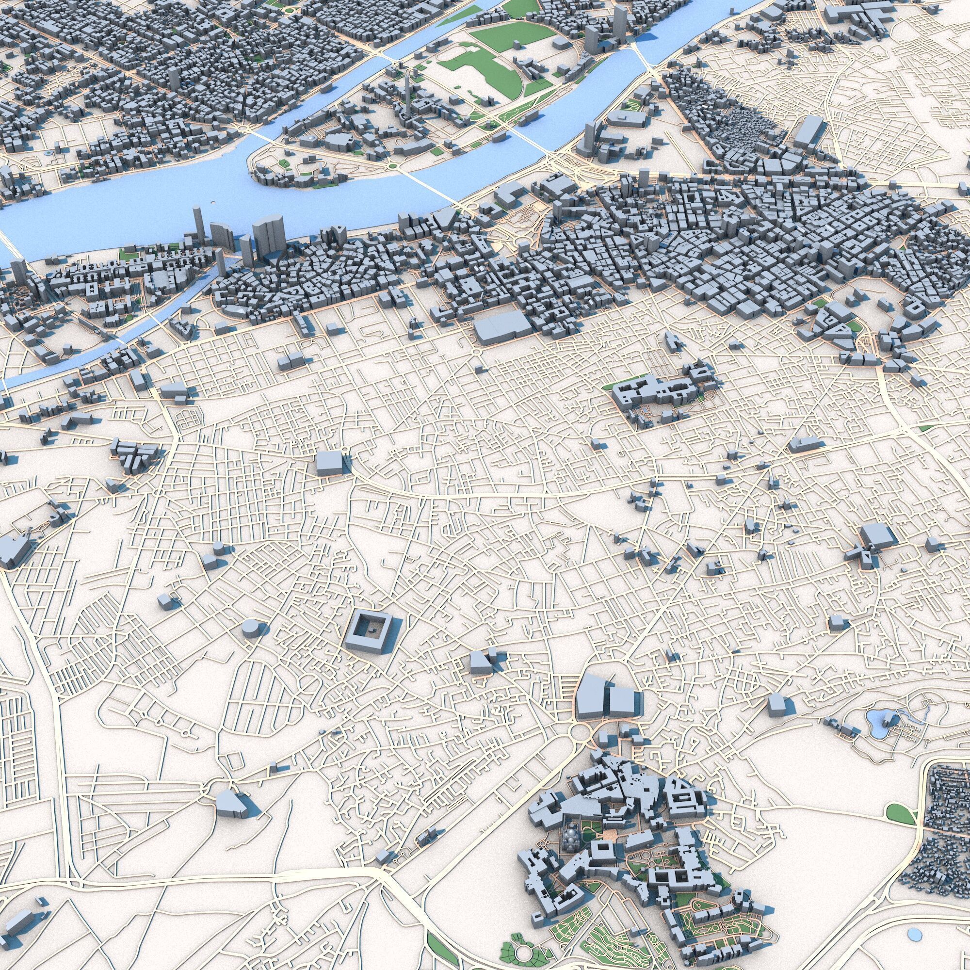 Cairo City Egypt 3D model_2
