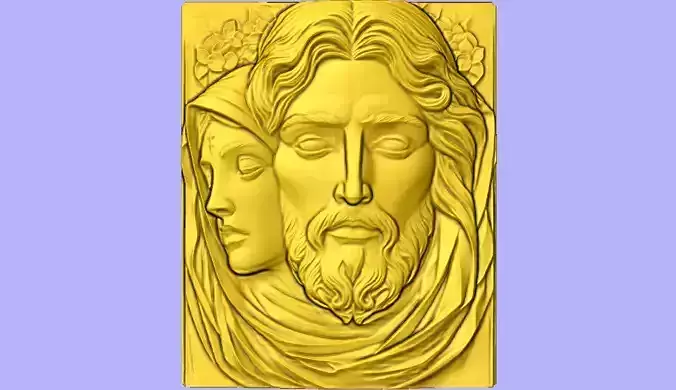 FACE DE CRISTO E MARIA