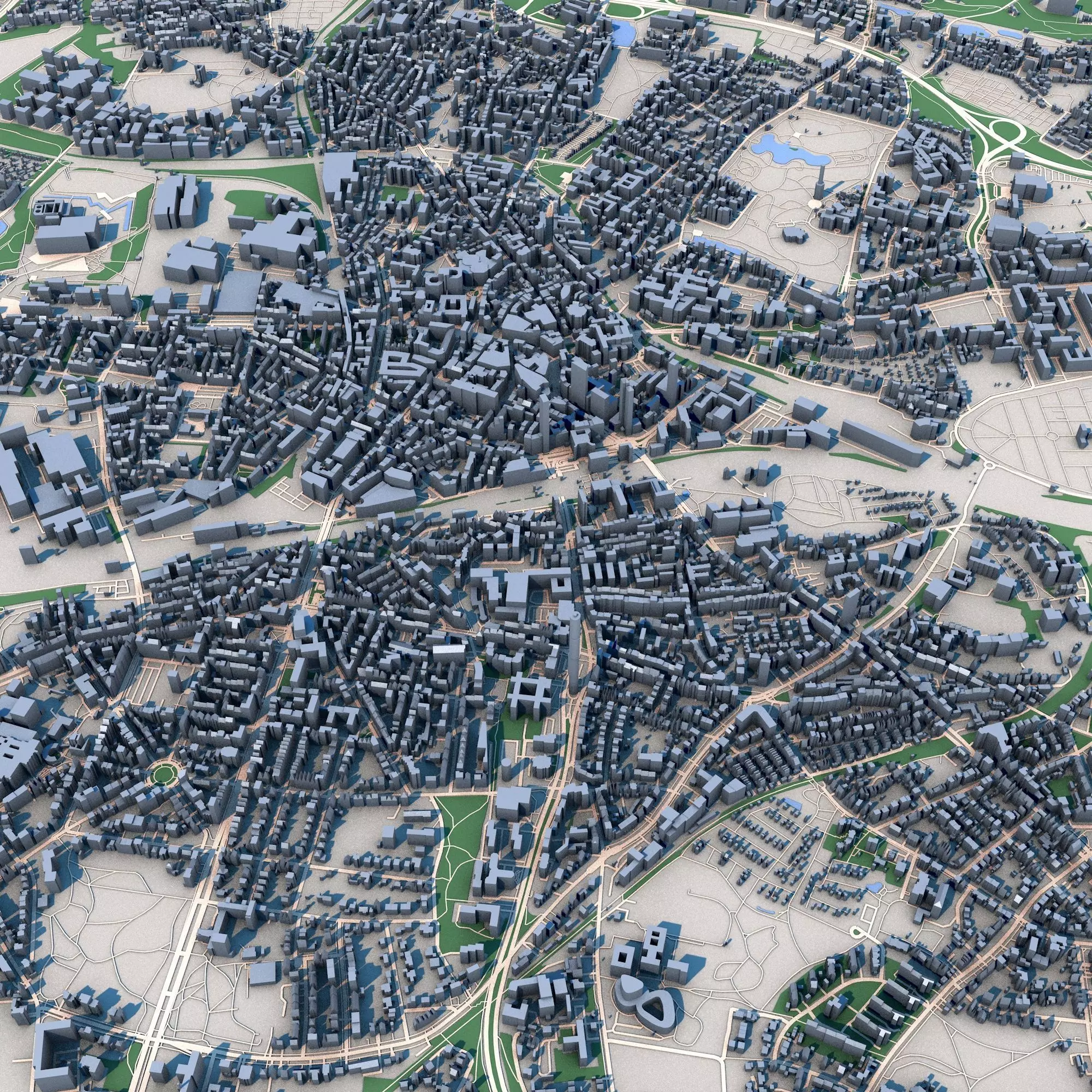 Bochum City Germany 3D model_0