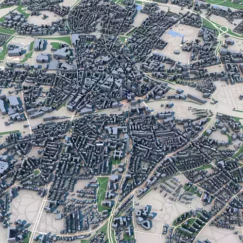 Bochum City Germany 3D model