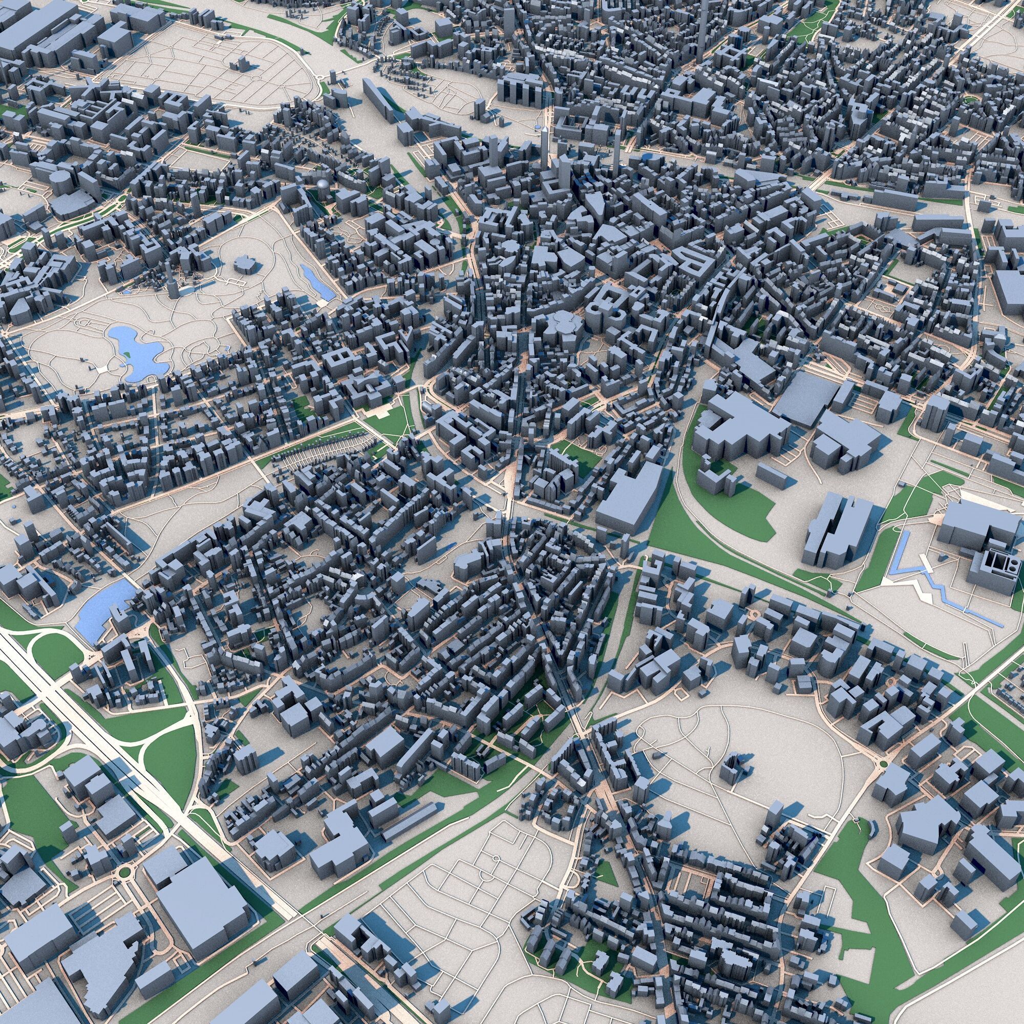 Bochum City Germany 3D model_6