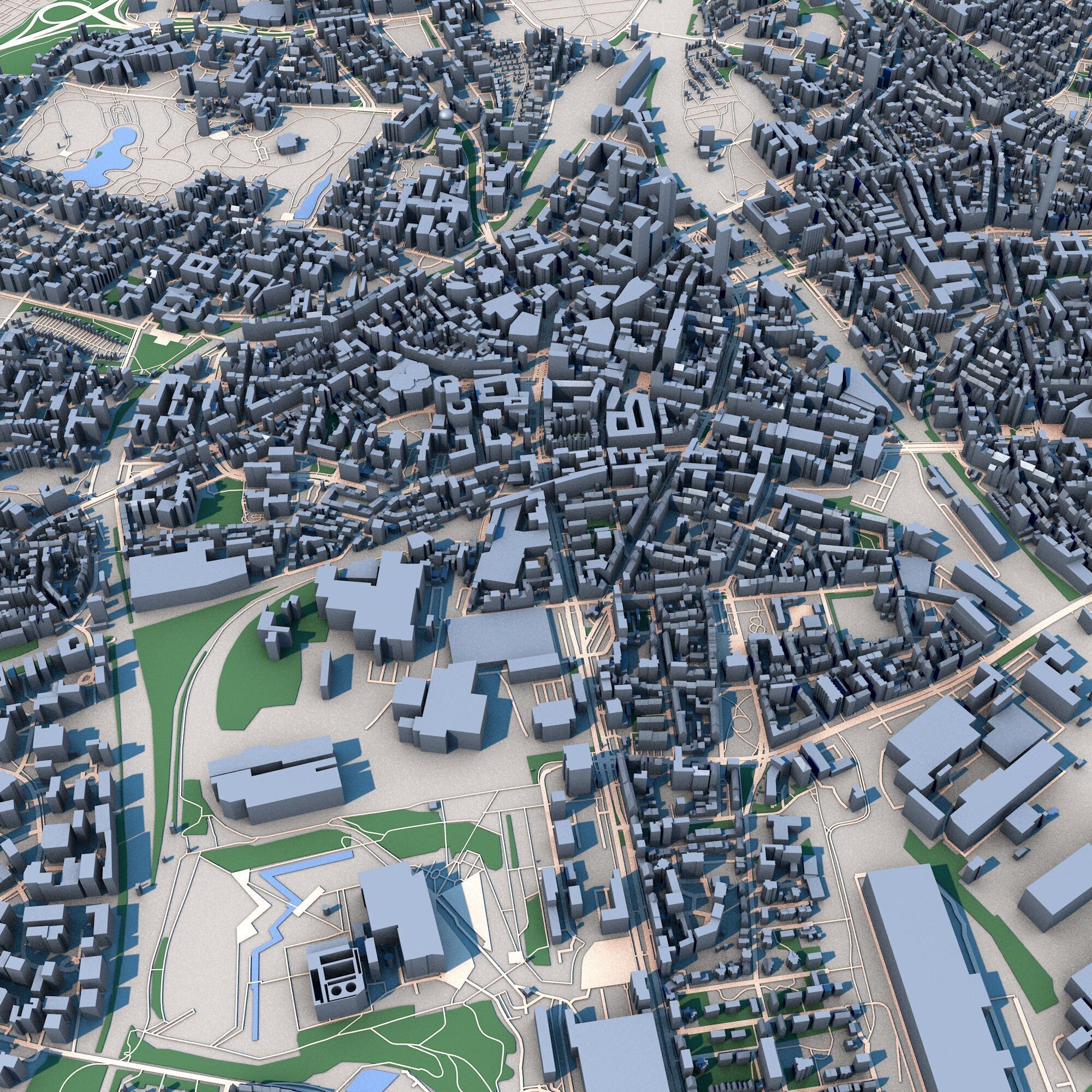 Bochum City Germany 3D model_8
