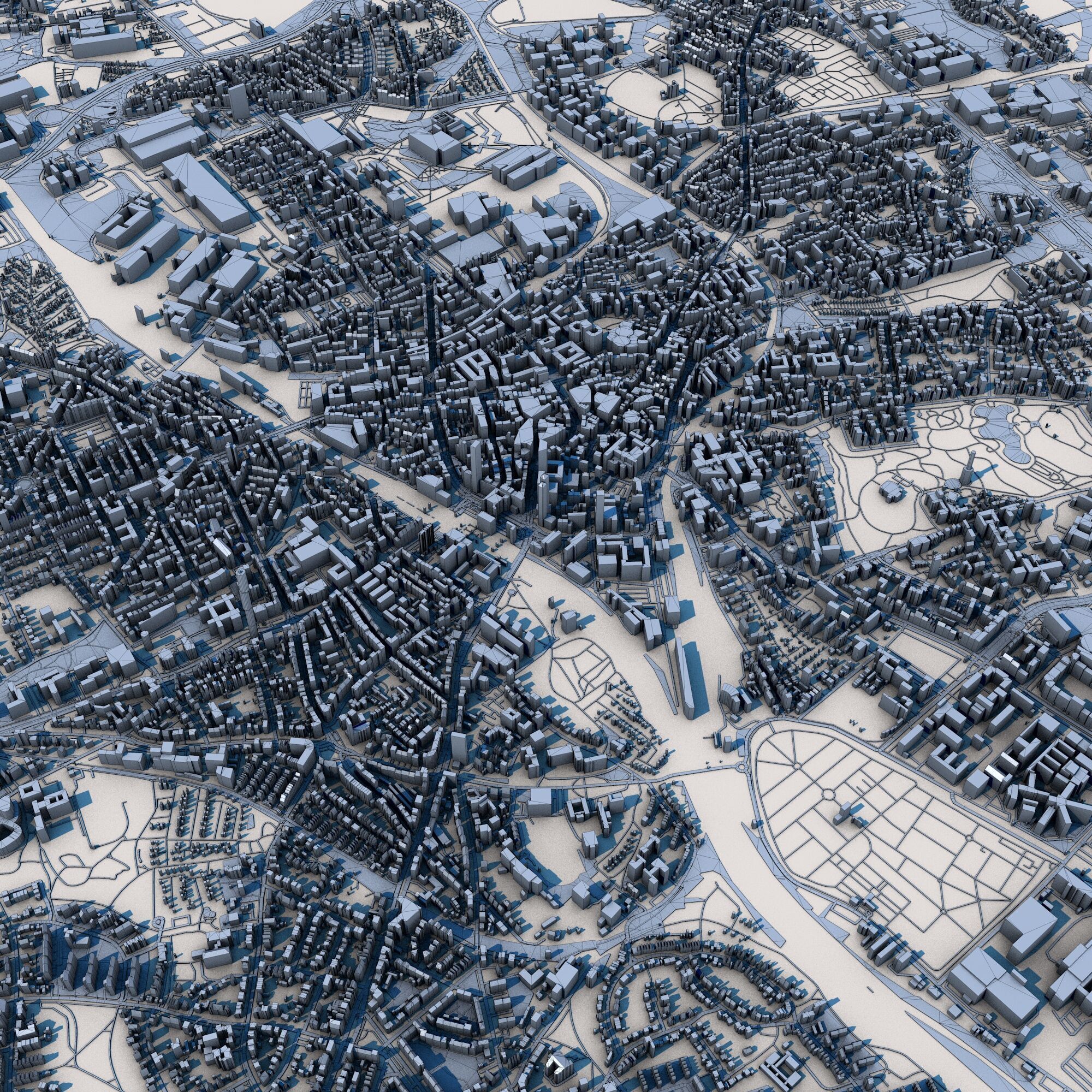 Bochum City Germany 3D model_9