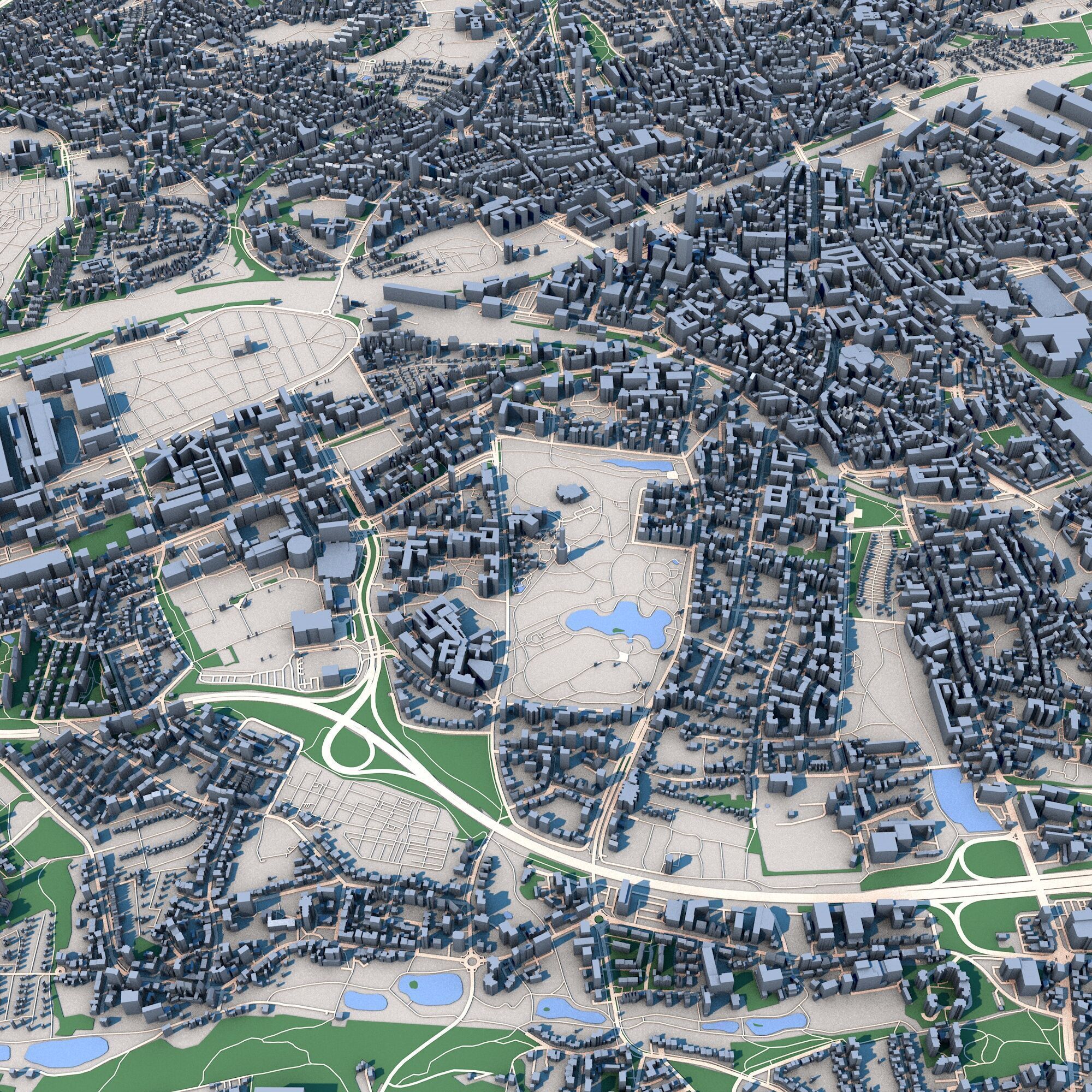 Bochum City Germany 3D model_5