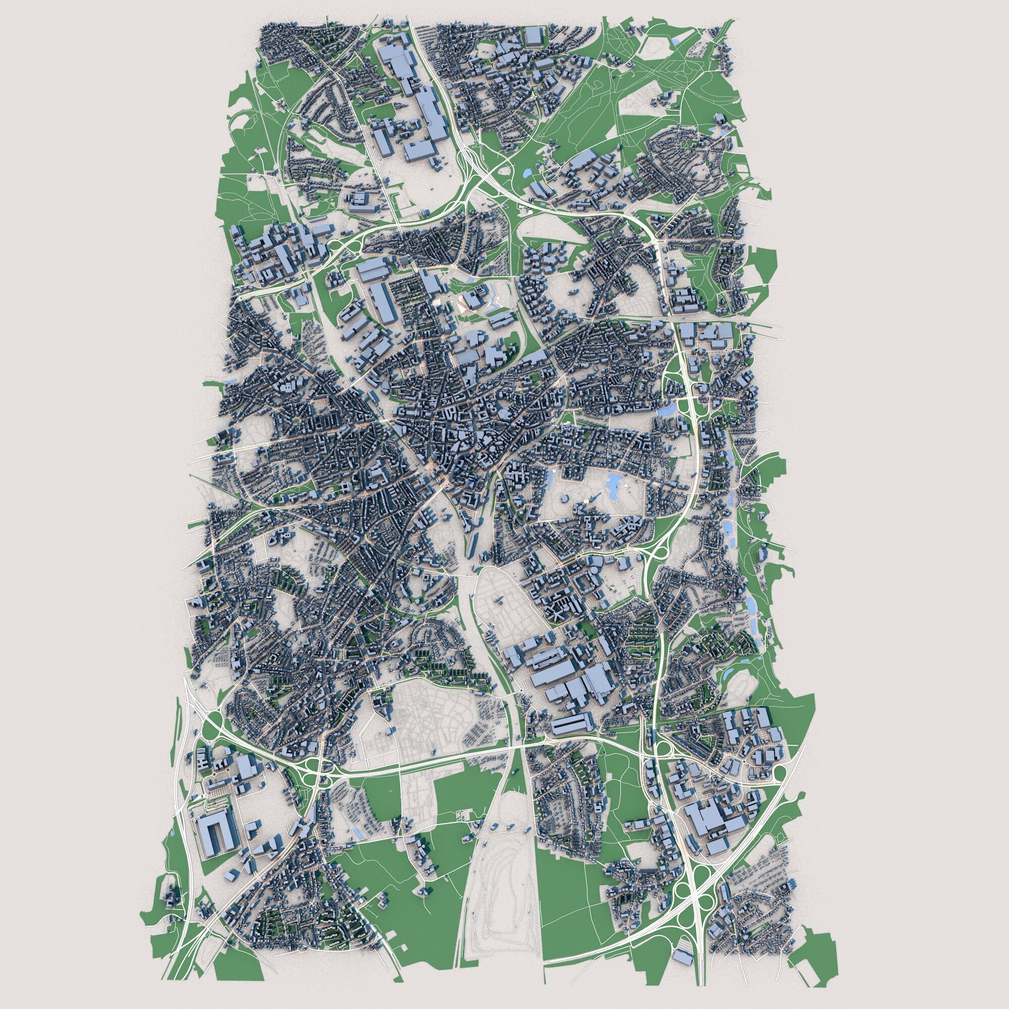 Bochum City Germany 3D model_1
