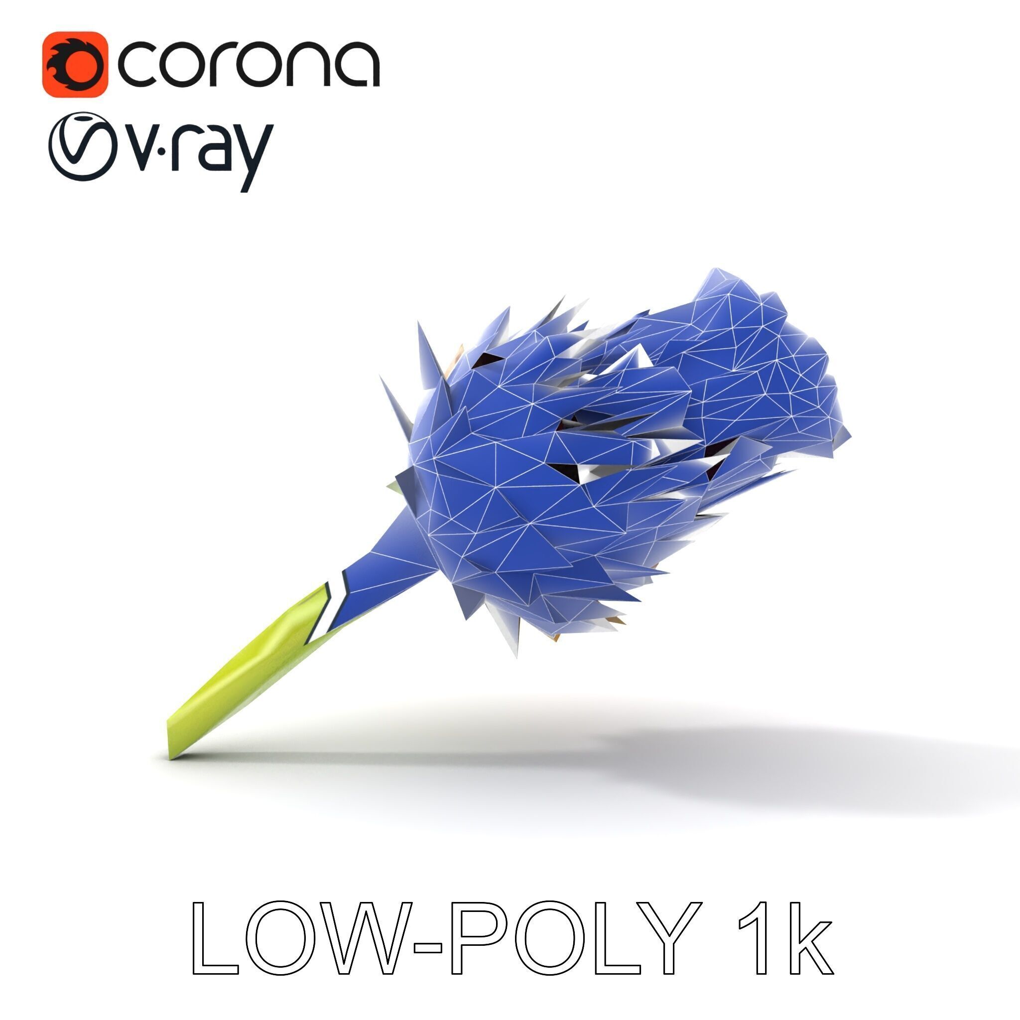 Thistle Flower with Detailed Textures Model Pack Low-poly 3D model_24