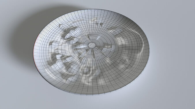 Food In a plate 1 Low-poly 3D model 7