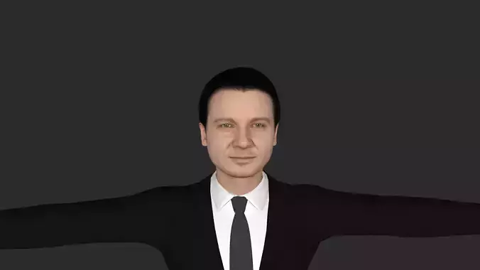 Jeremy Renner Hyper Realistic Full Body  Rigged 3D Character