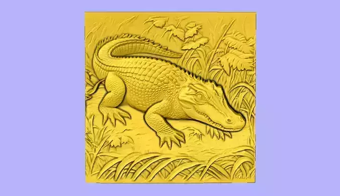 JACARE NA MATA 3D model