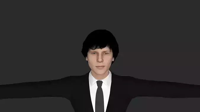 Jesse Eisenberg  Hyper Realistic Full Body  Rigged 3D Character