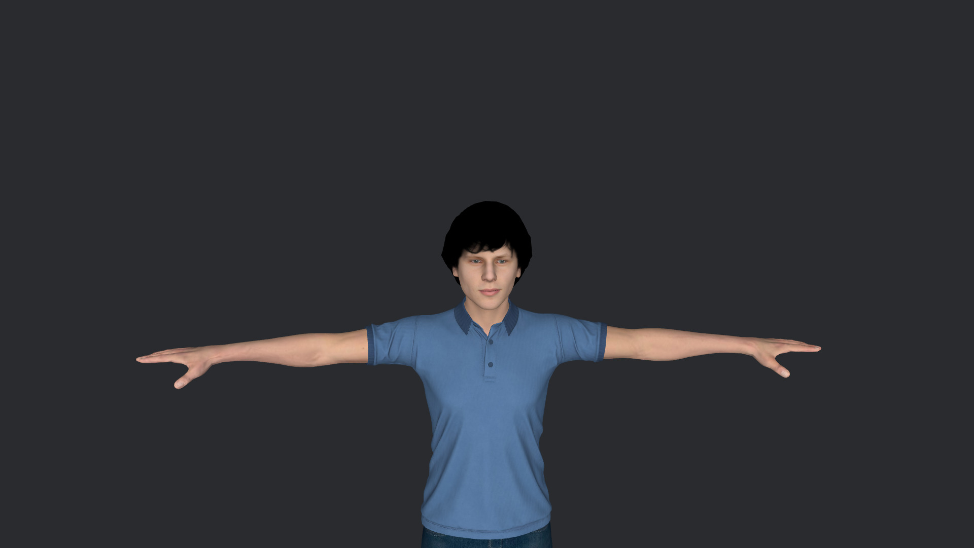 Jesse Eisenberg Hyper Realistic Full Body Rigged 3D Character 3D model_14