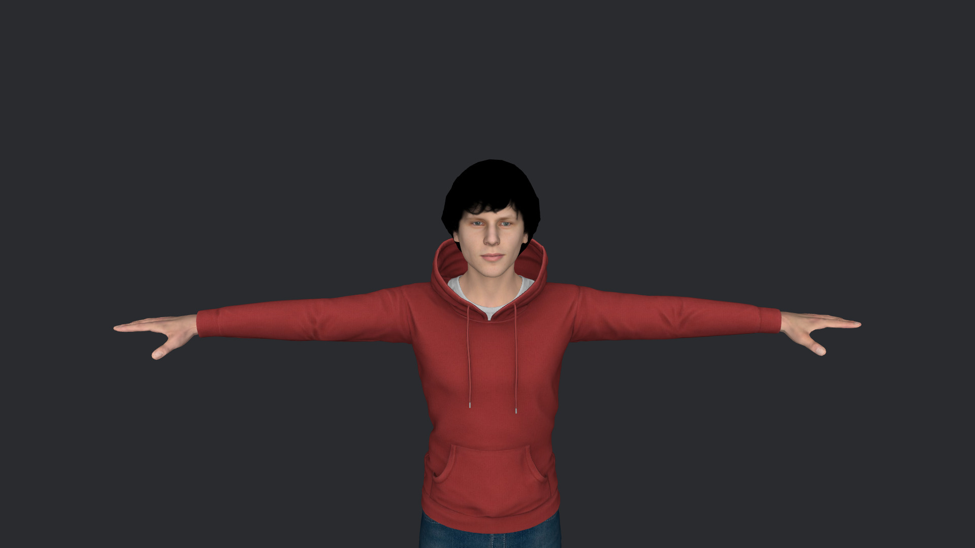 Jesse Eisenberg Hyper Realistic Full Body Rigged 3D Character 3D model_9
