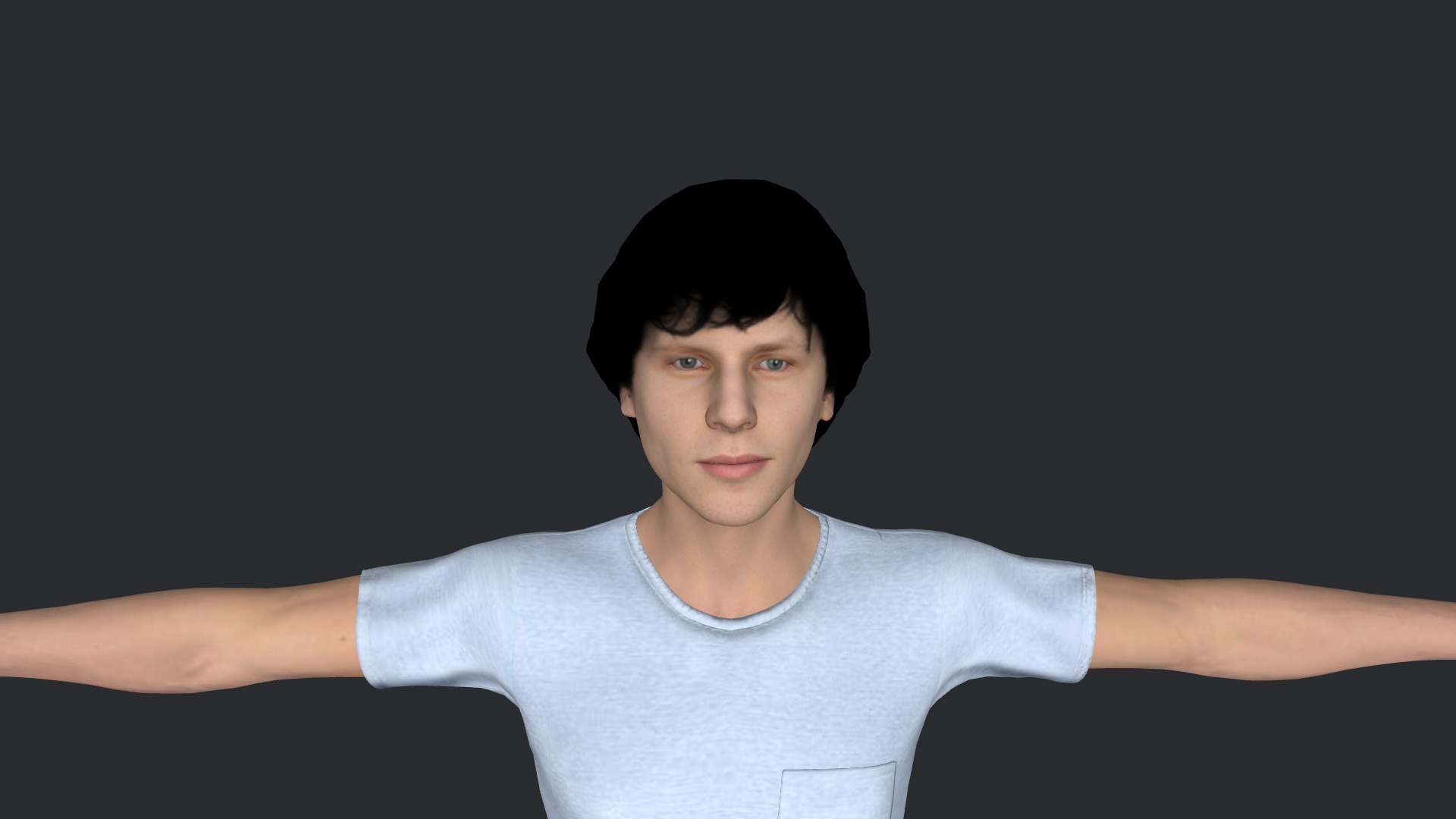 Jesse Eisenberg Hyper Realistic Full Body Rigged 3D Character 3D model_26