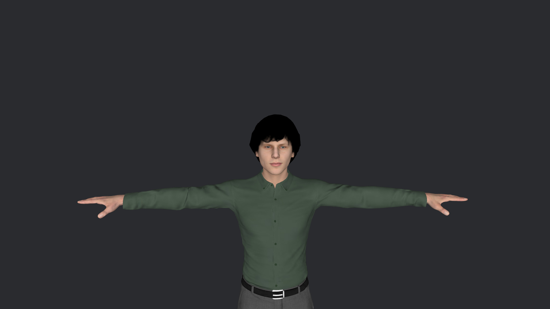 Jesse Eisenberg Hyper Realistic Full Body Rigged 3D Character 3D model_3