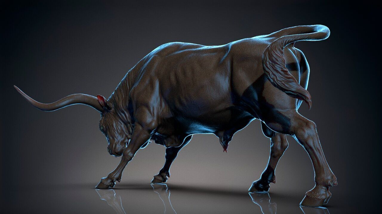 Bull - Texas Longhorn  3D Sculpting 3D print model_18