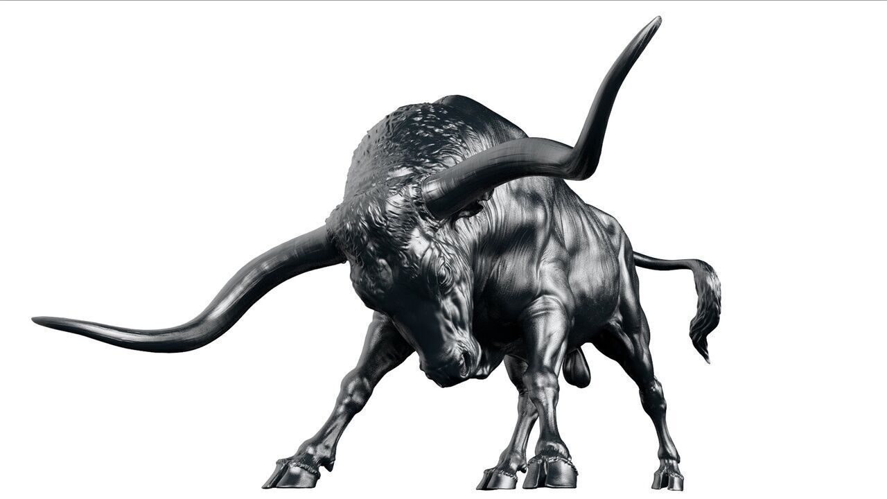 Bull - Texas Longhorn  3D Sculpting 3D print model_12