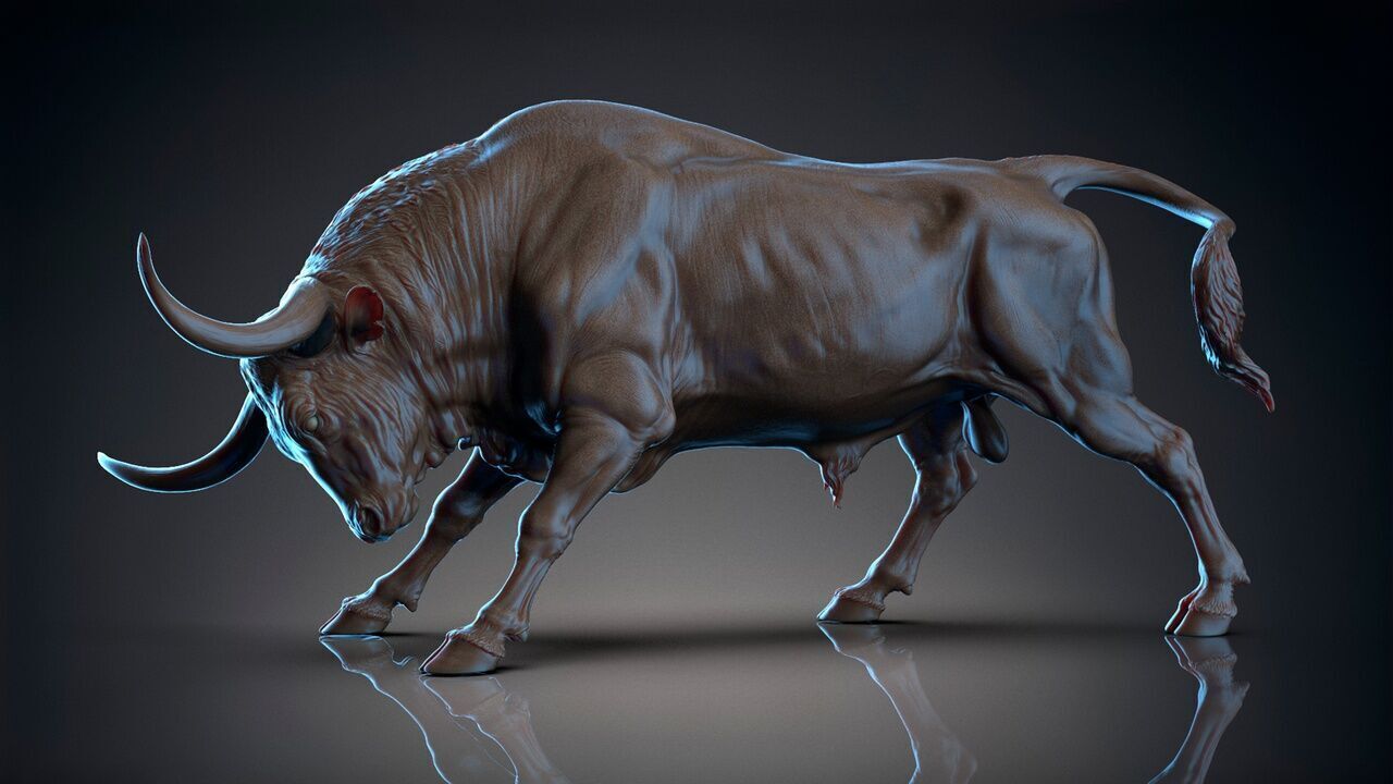 Bull - Texas Longhorn  3D Sculpting 3D print model_21