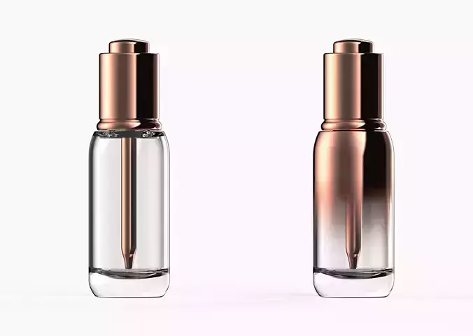 LUXE OIL DROPPER AND BOTTLE  3D print model