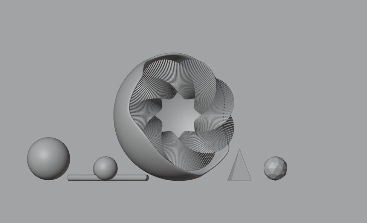 Abstract Circle Free 3D model_1