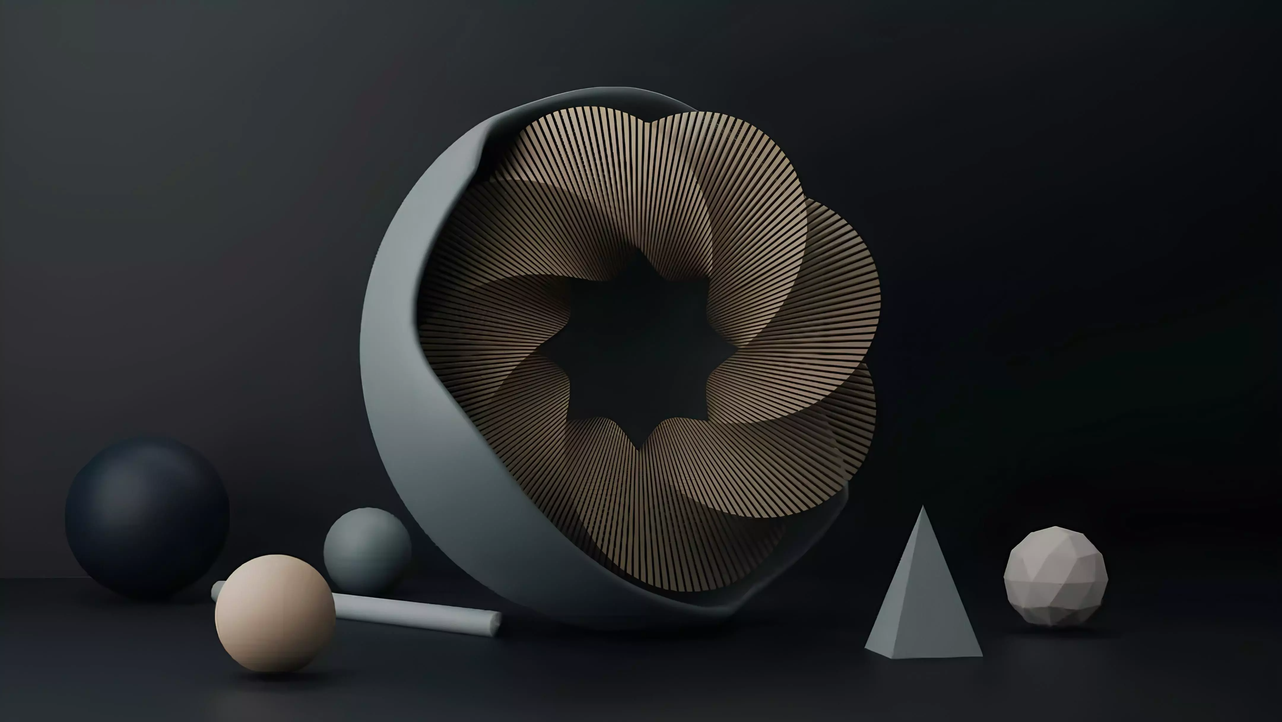 Abstract Circle Free 3D model_0