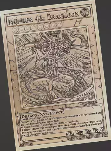 Number 46 Dragluon - yu-gi-oh