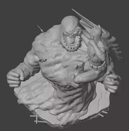 Batman Clayface fight 3D STL Model