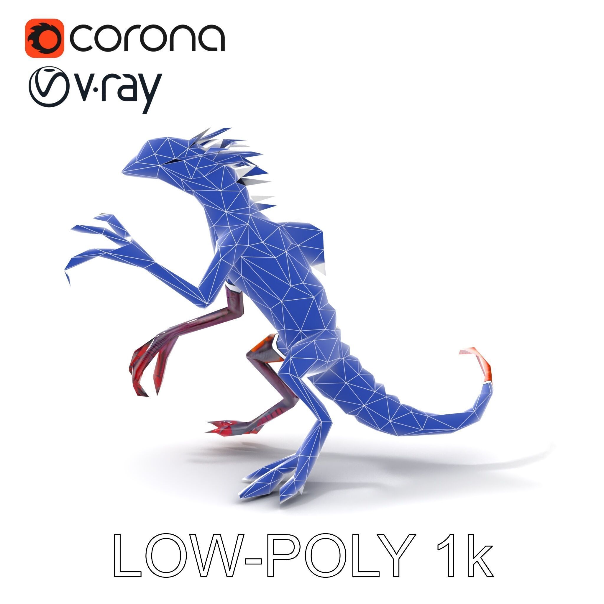 Fantastical Luminescent Creature Model Pack Low-poly 3D model_31