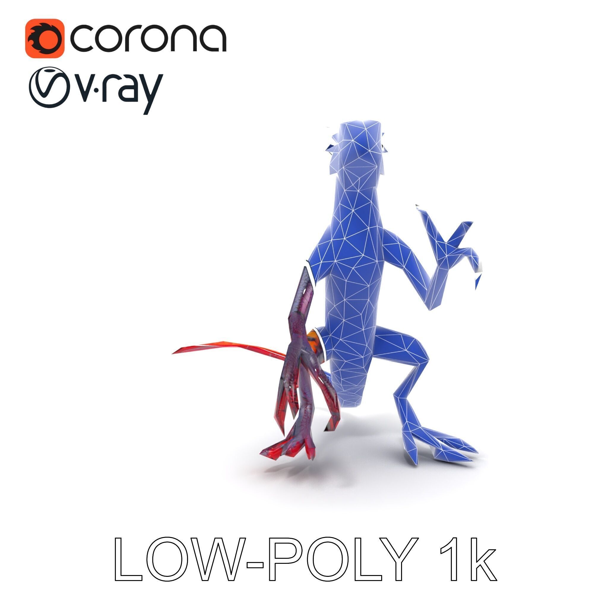Fantastical Luminescent Creature Model Pack Low-poly 3D model_22