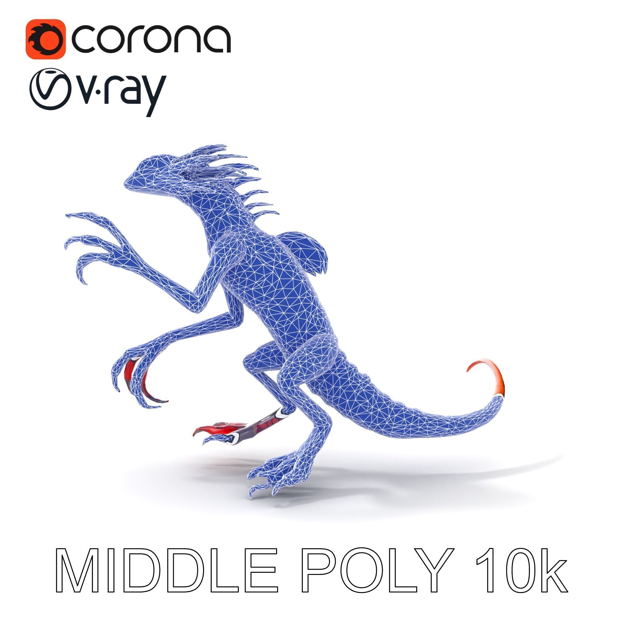 Fantastical Luminescent Creature Model Pack Low-poly 3D model_28