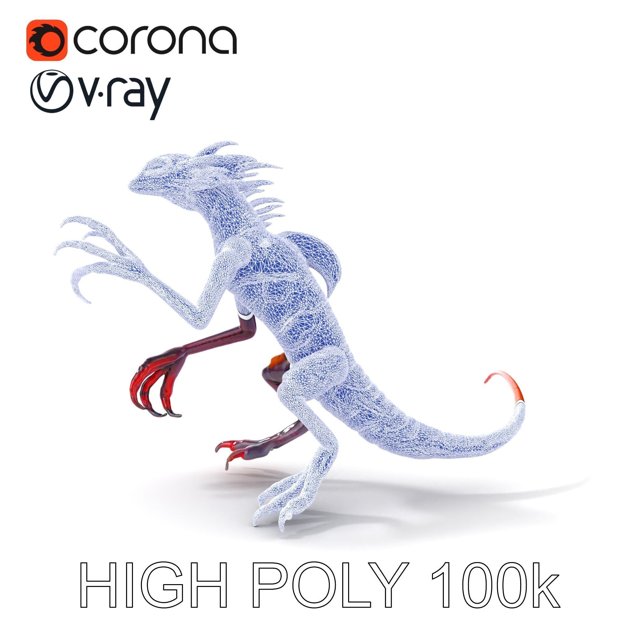Fantastical Luminescent Creature Model Pack Low-poly 3D model_29