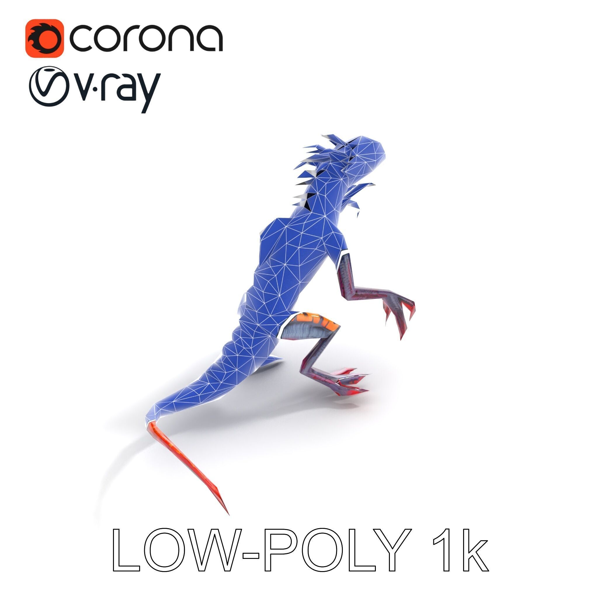 Fantastical Luminescent Creature Model Pack Low-poly 3D model_18