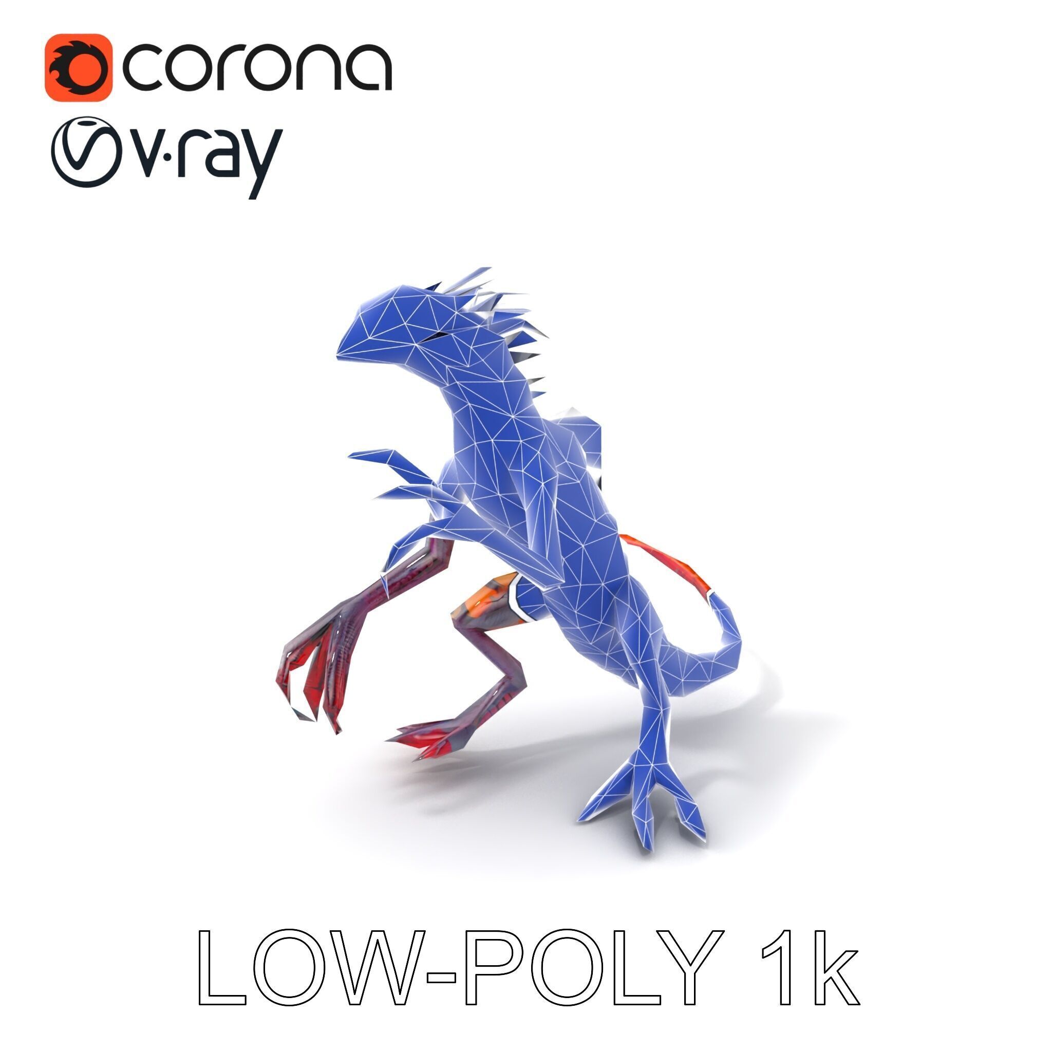 Fantastical Luminescent Creature Model Pack Low-poly 3D model_7