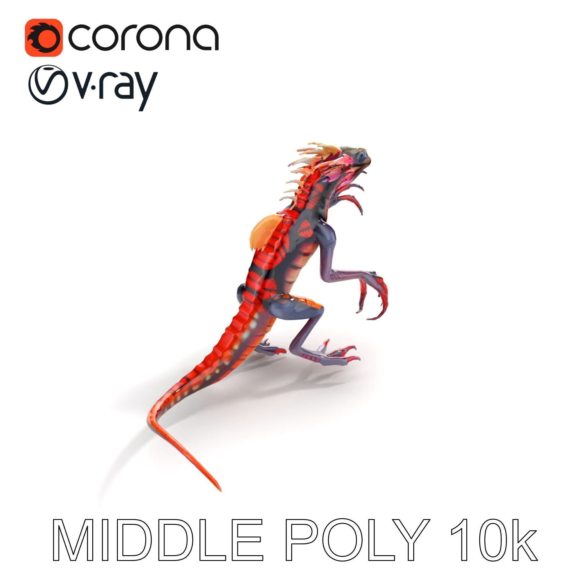 Fantastical Luminescent Creature Model Pack Low-poly 3D model_8