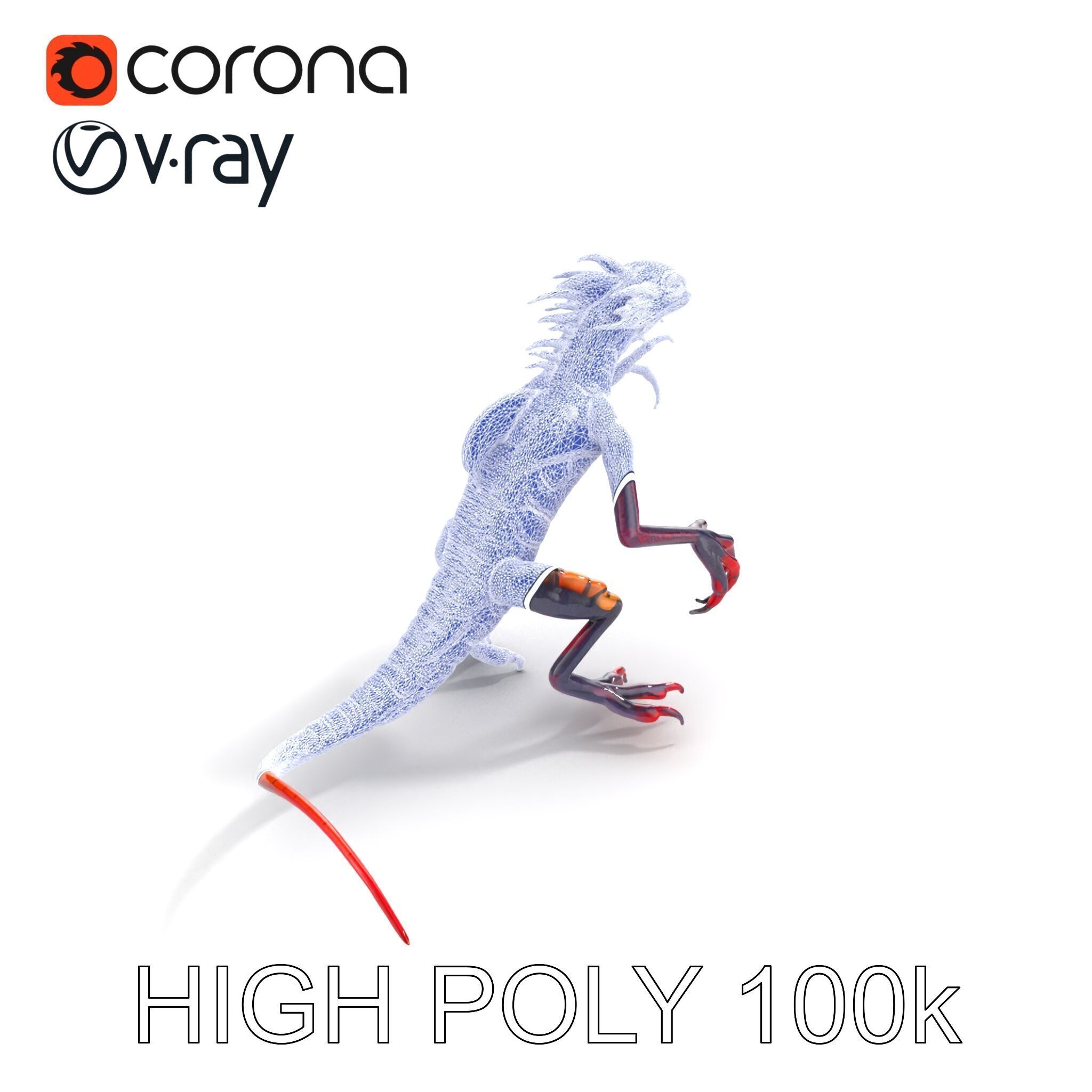 Fantastical Luminescent Creature Model Pack Low-poly 3D model_12